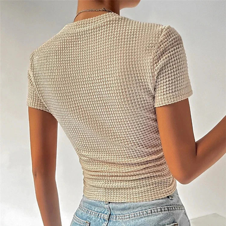 Waffle Knit Short Sleeve - HESTON MANOR