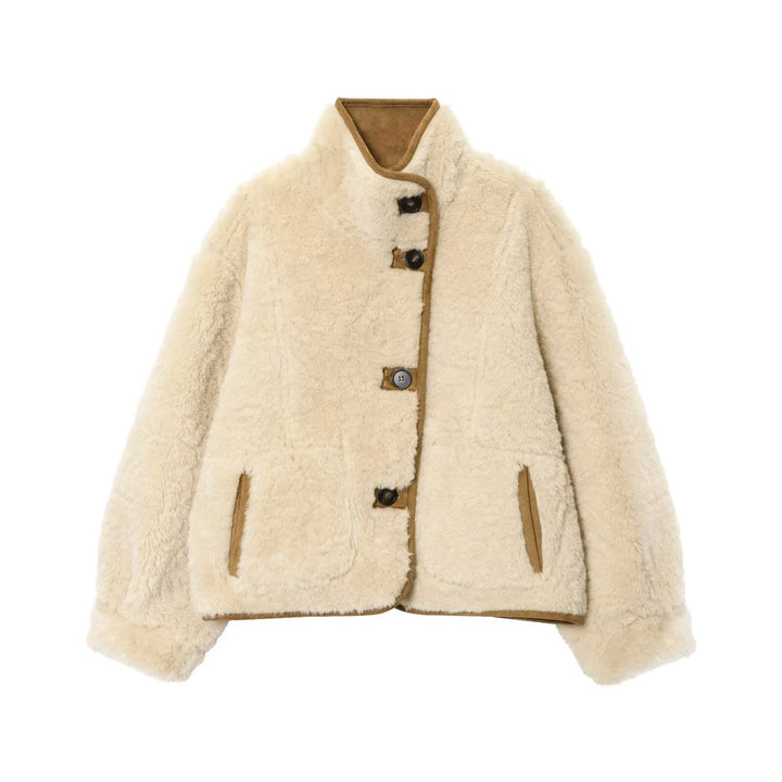 Women’s Reversible Faux-Shearling Coat