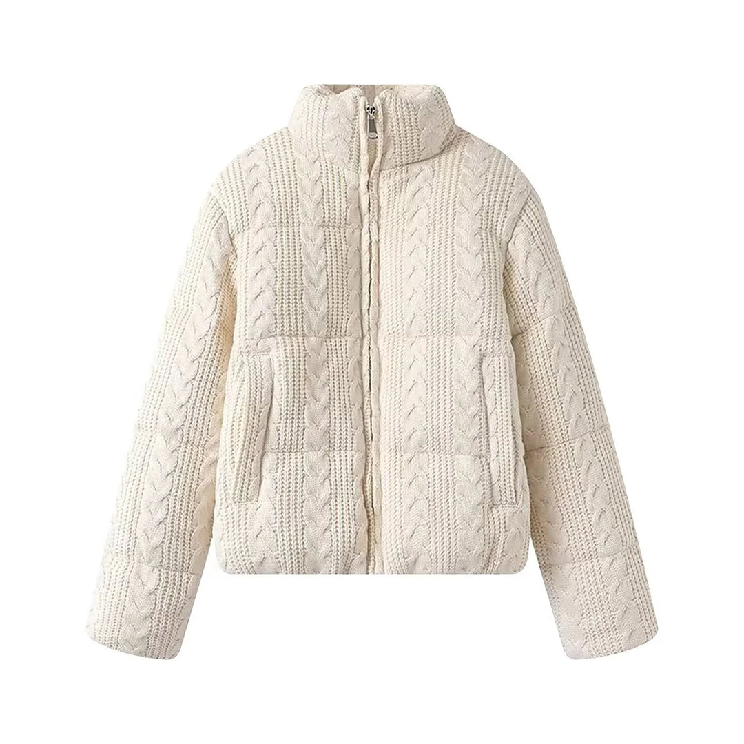 Women’s Textured Knit Zip Jacket