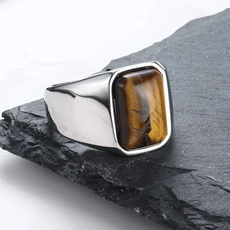Tiger Eye Gemstone Ring - HESTON MANOR