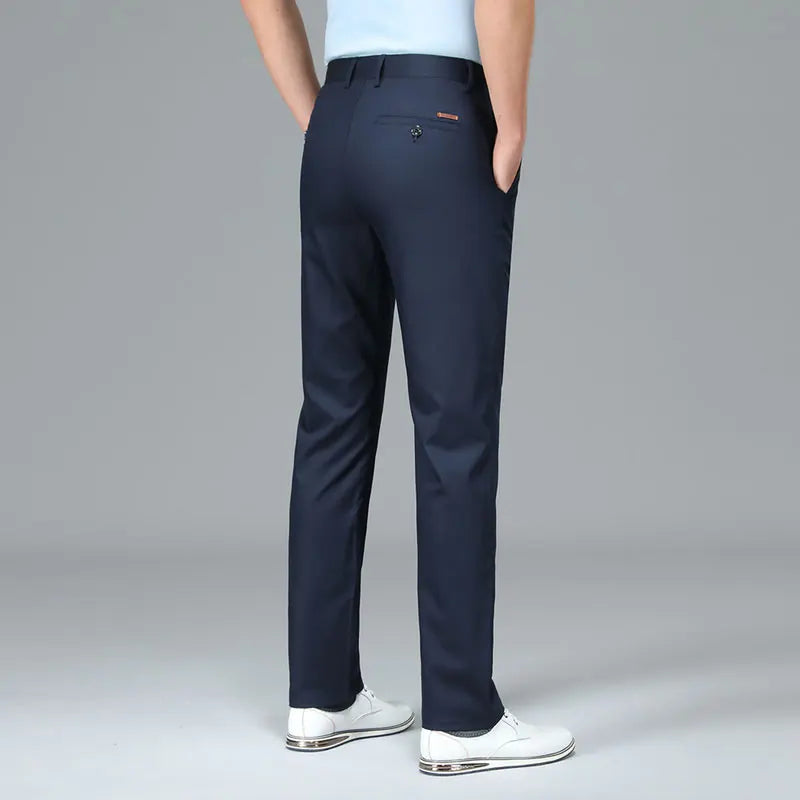 Men's Straight Leg Bamboo Fiber Trousers