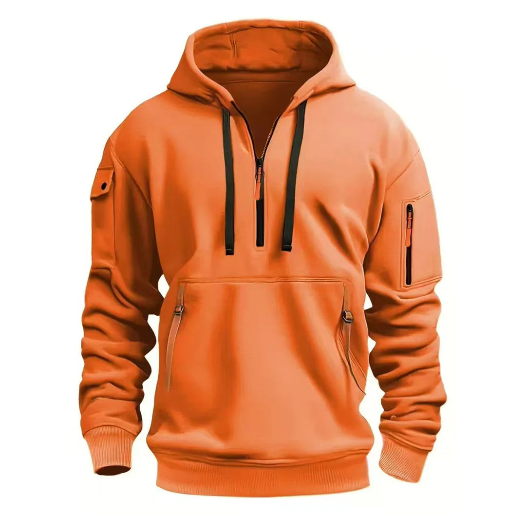 Men’s Utility Half-Zip Hooded Sweatshirt