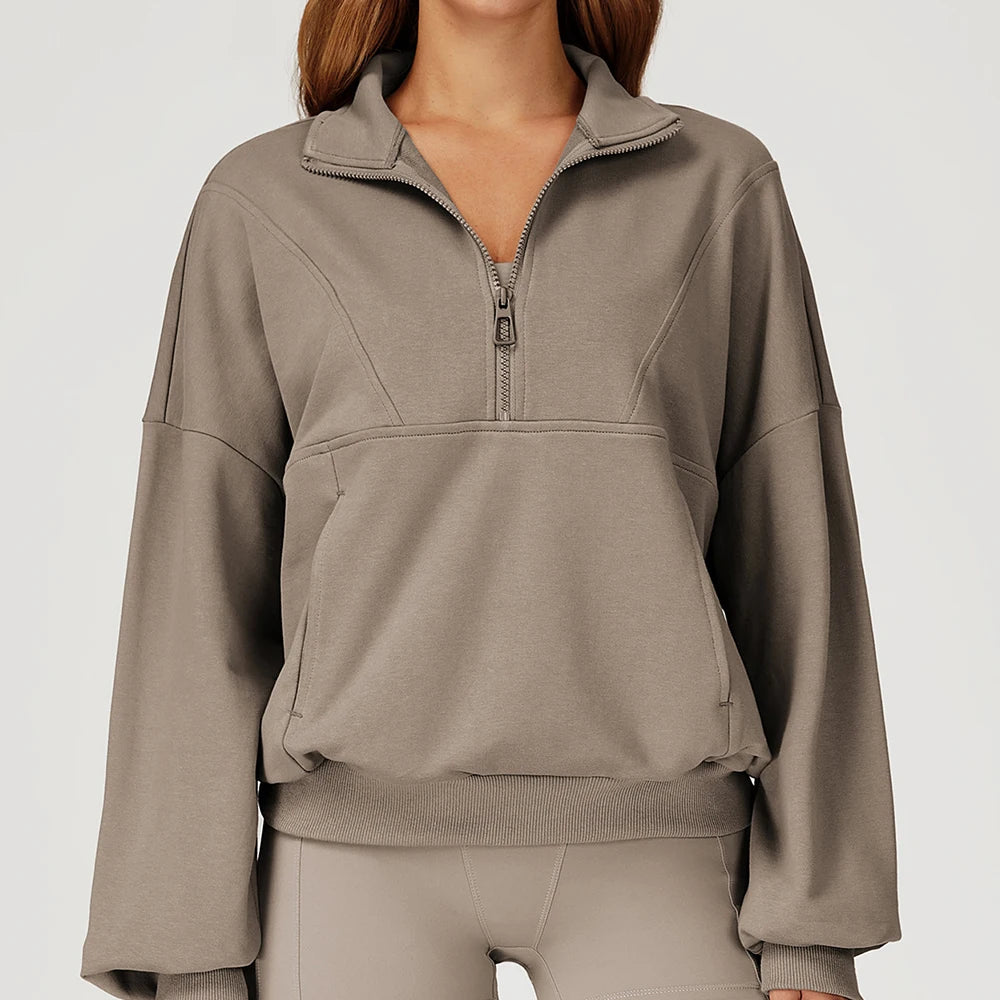 Women’s Half-Zip Long Sleeve Athletic Top