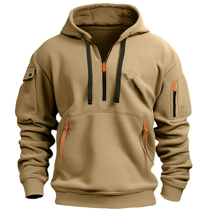 Men’s Utility Half-Zip Hooded Sweatshirt