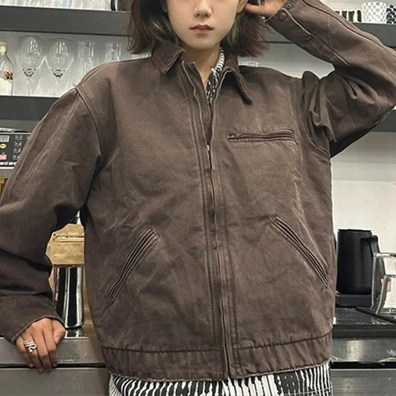 Women's Black Oversized Detroit Utility Jacket