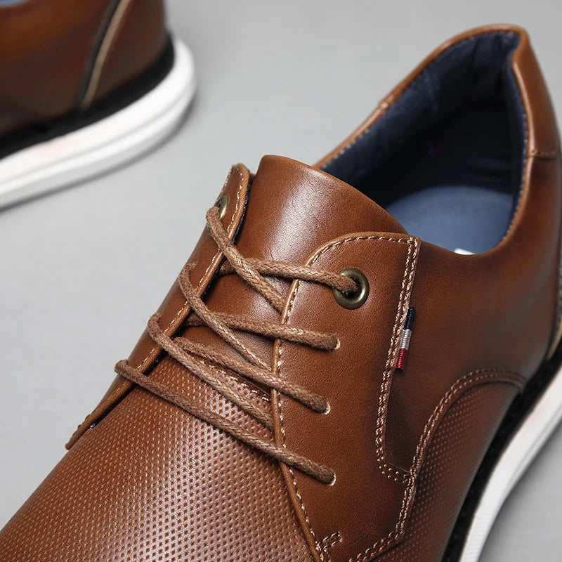 Breathable Leather Oxford - HESTON MANOR