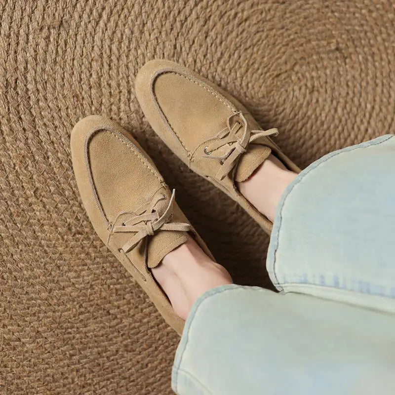 Women’s Suede Boat Shoes - Heston Manor