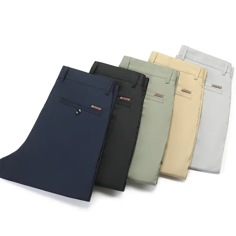 Men's Straight Leg Bamboo Fiber Trousers