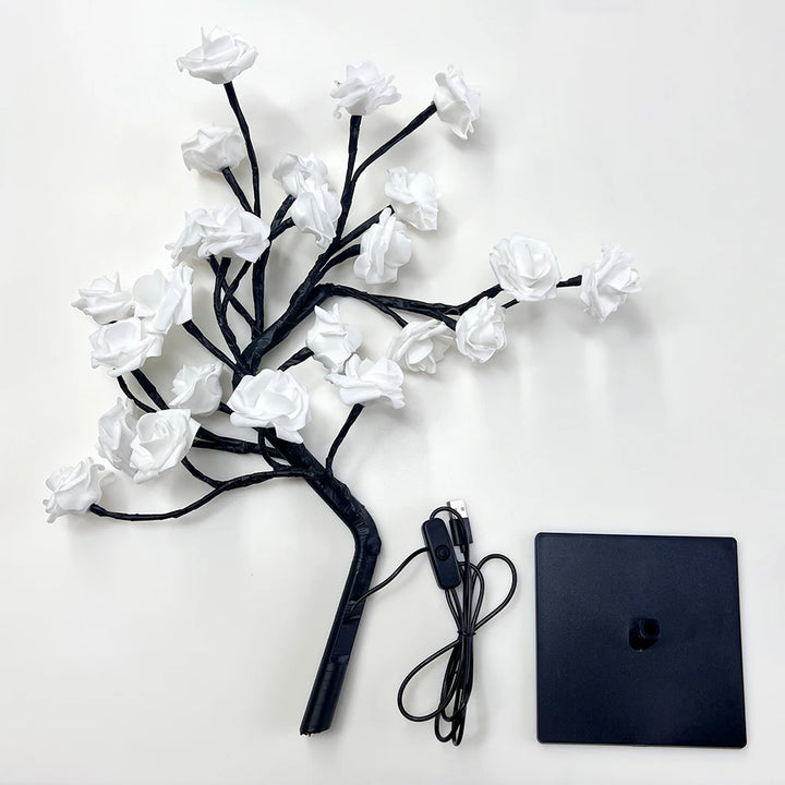 Light-Up Soft Glow Rose Tree Lamp