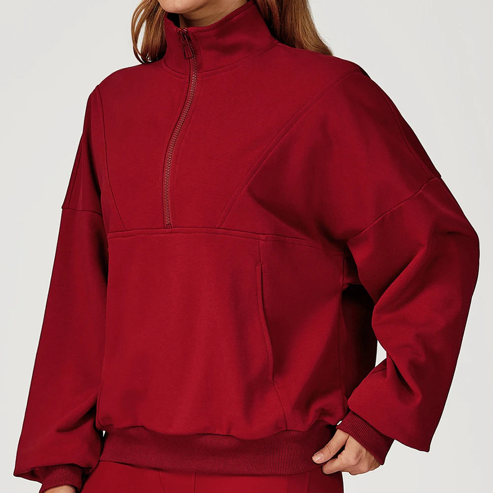 Women’s Half-Zip Long Sleeve Athletic Top