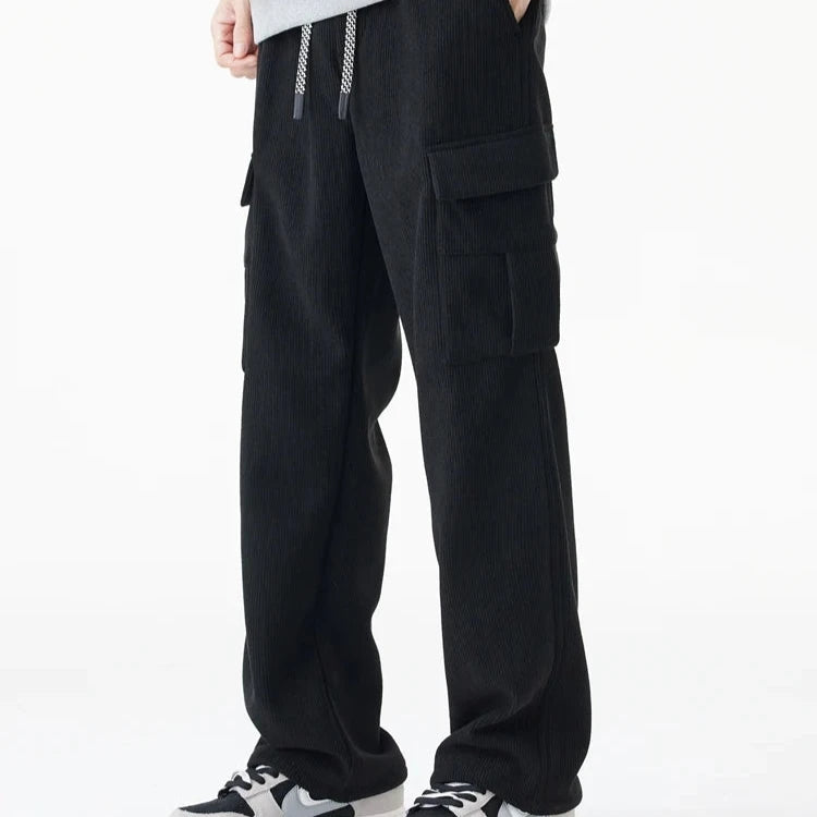 Fleece Lined Corduroy Pants - HESTON MANOR