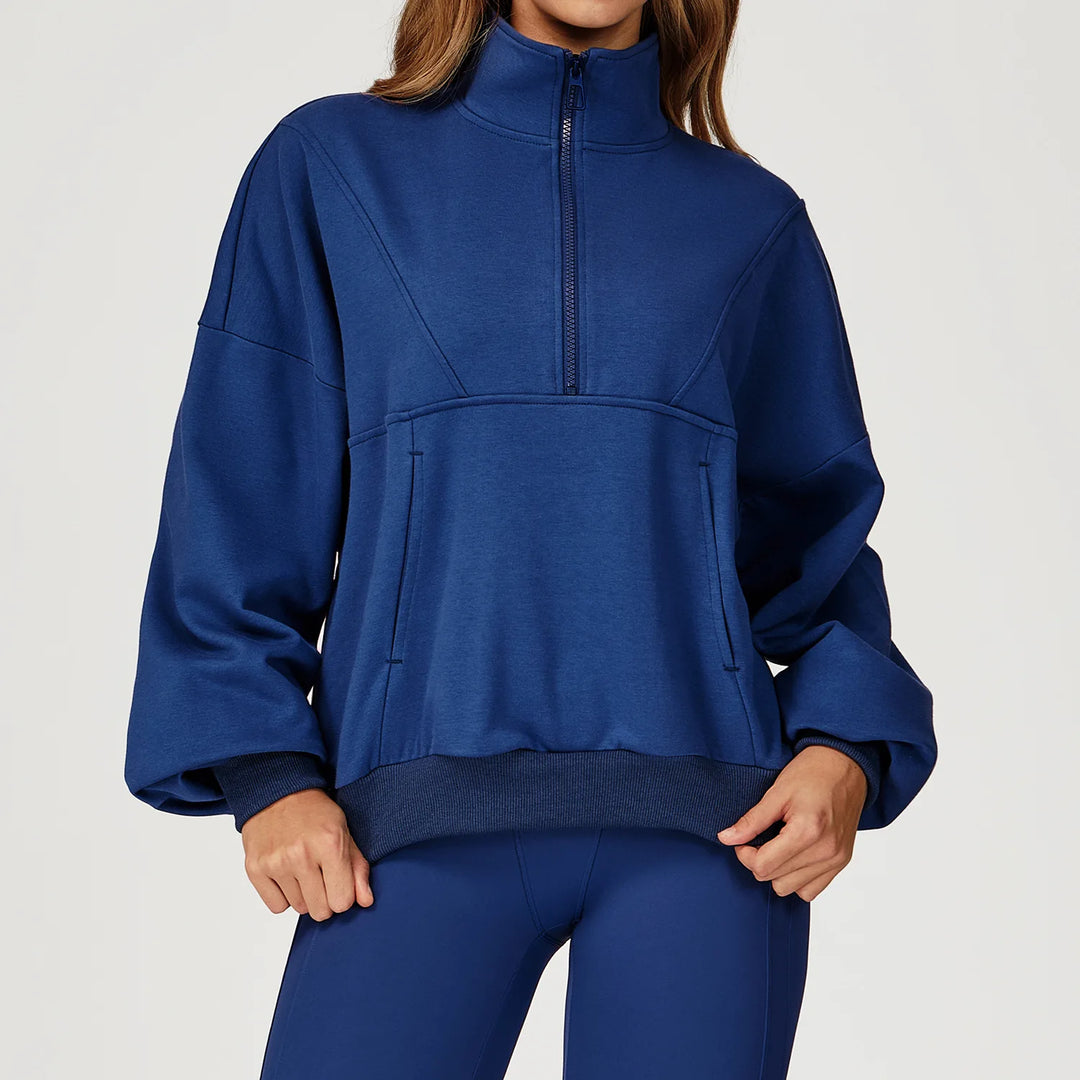 Women’s Half-Zip Long Sleeve Athletic Top