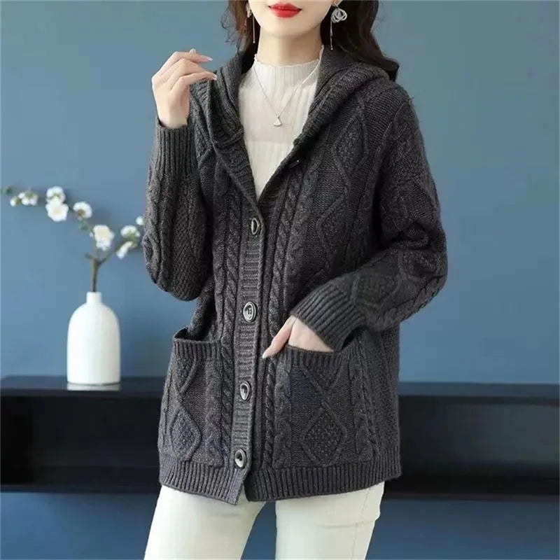 Diamond Stitch Cardigan - HESTON MANOR