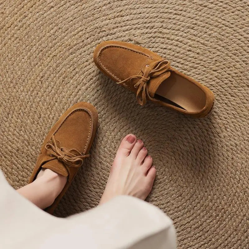 Women’s Suede Boat Shoes - Heston Manor