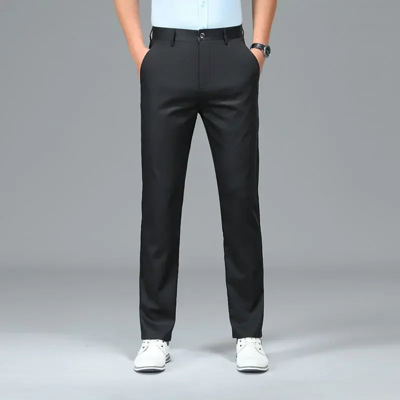 Men's Straight Leg Bamboo Fiber Trousers