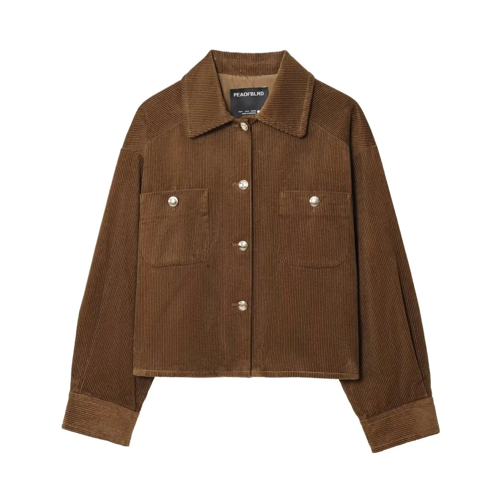 Women’s Cropped Corduroy Jacket - Heston Manor