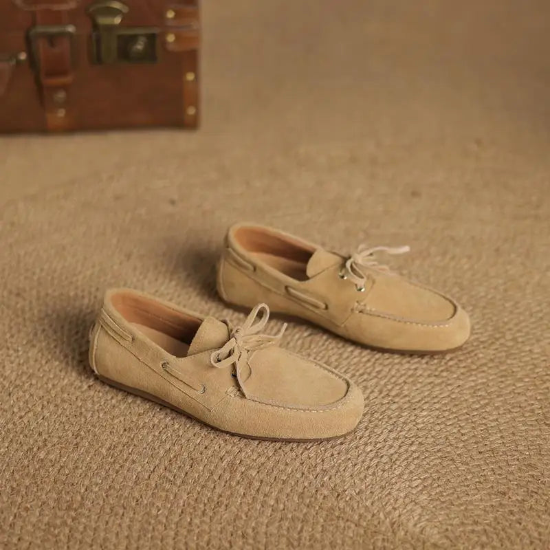 Women’s Suede Boat Shoes - Heston Manor