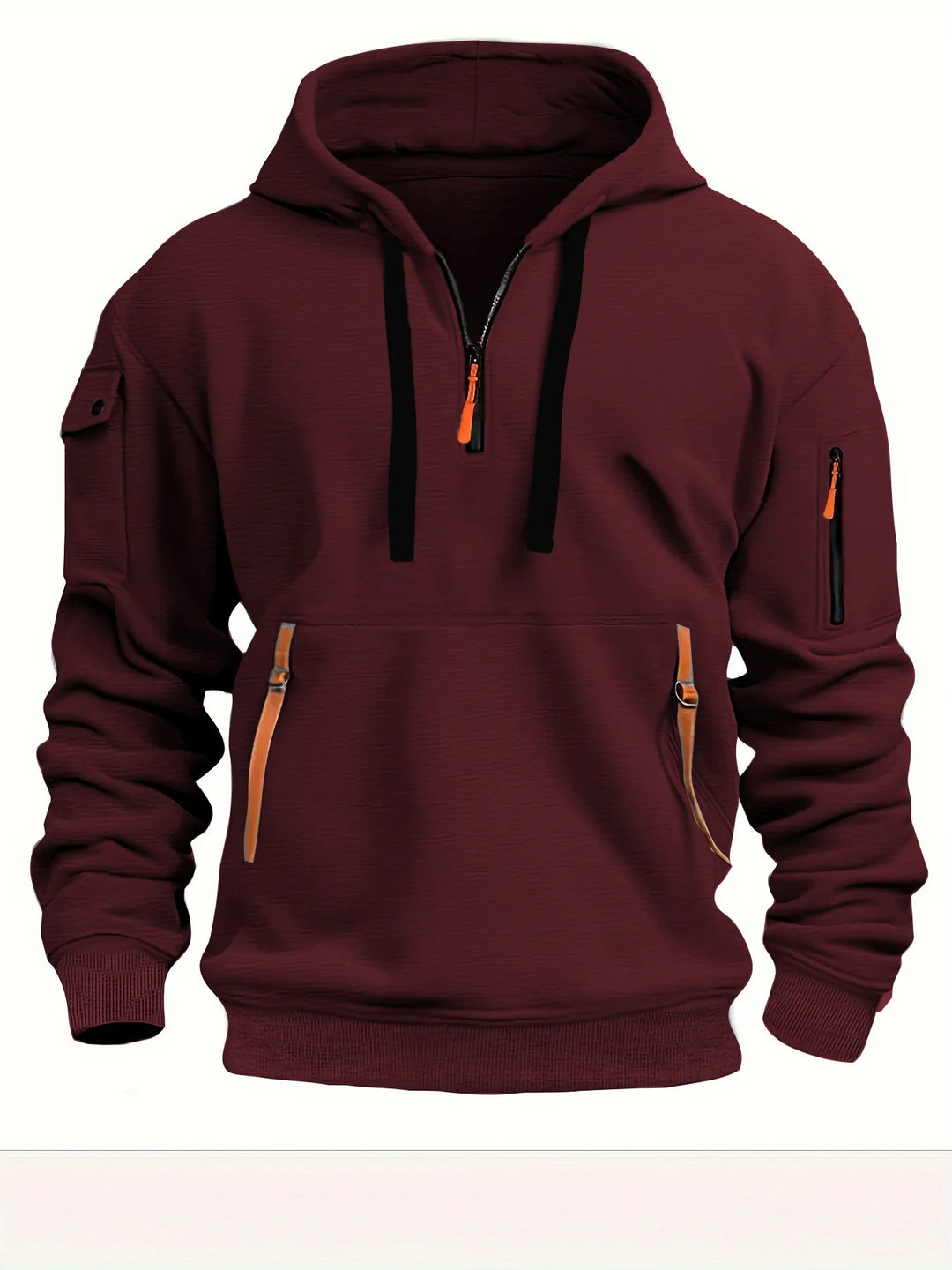Men’s Utility Half-Zip Hooded Sweatshirt