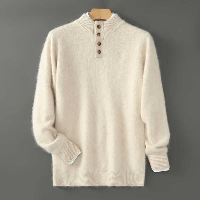 Men’s Mink Cashmere Sweater - Heston Manor
