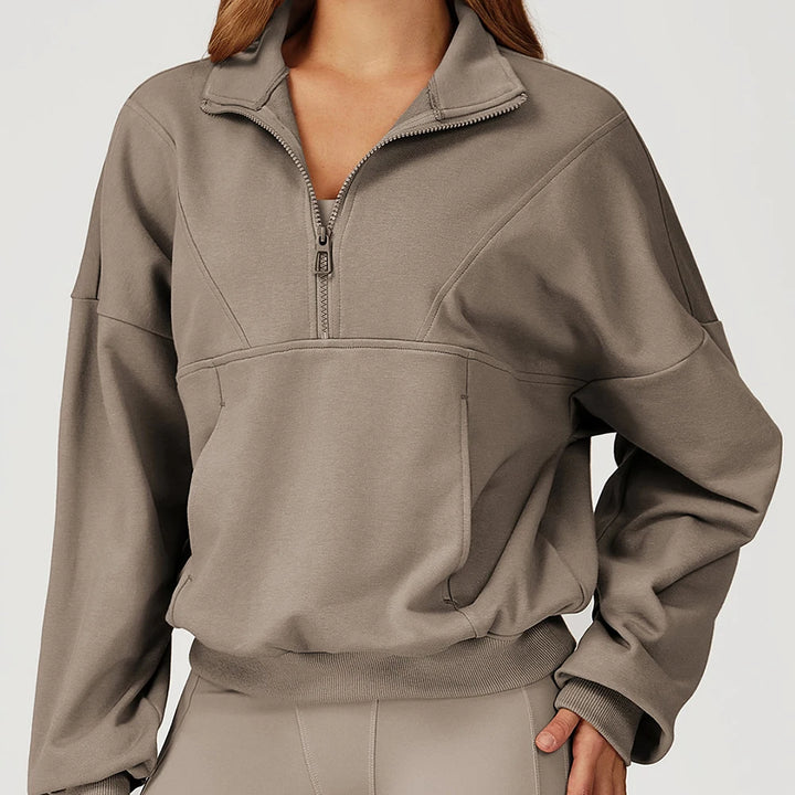 Women’s Half-Zip Long Sleeve Athletic Top