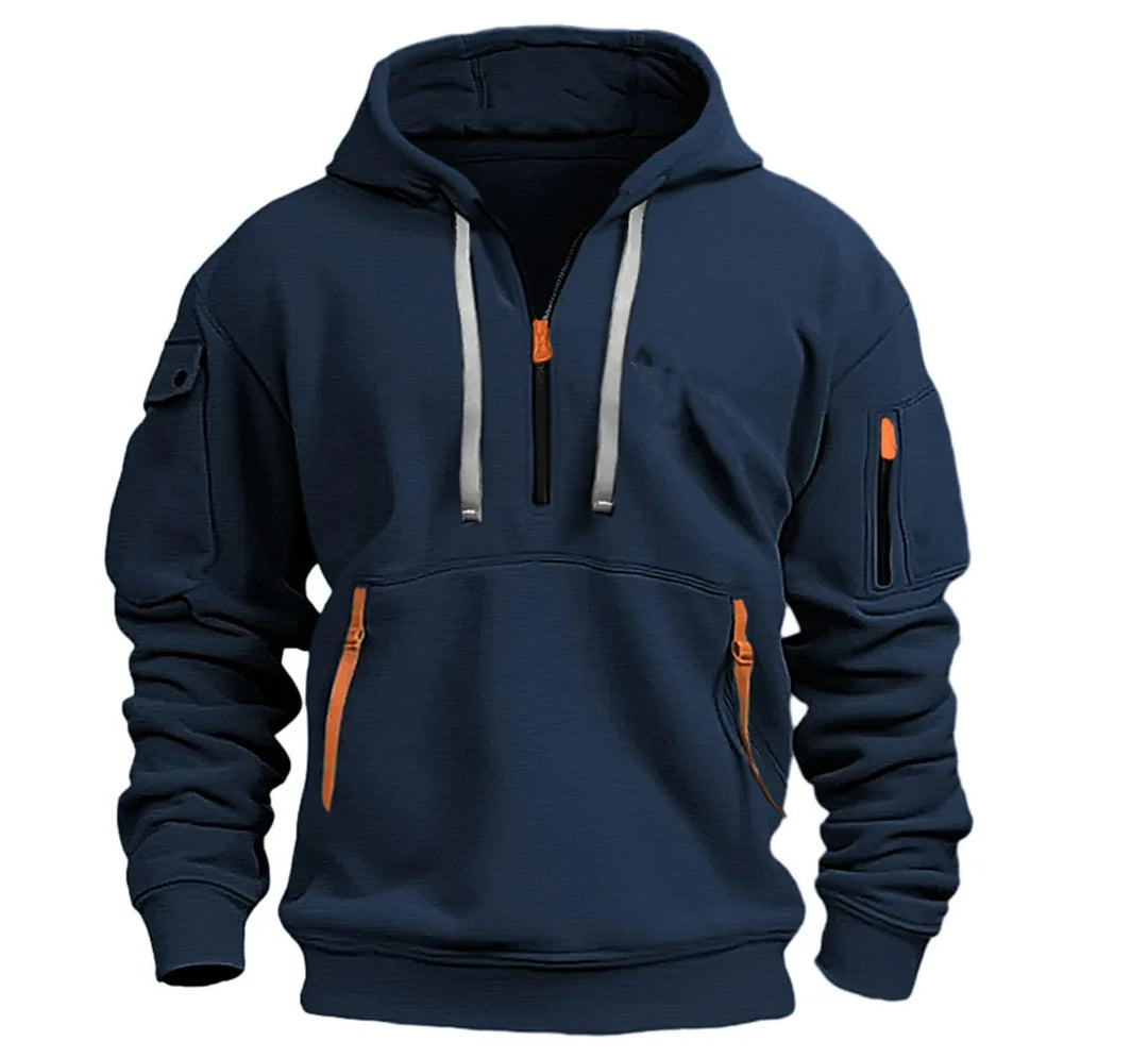 Men’s Utility Half-Zip Hooded Sweatshirt