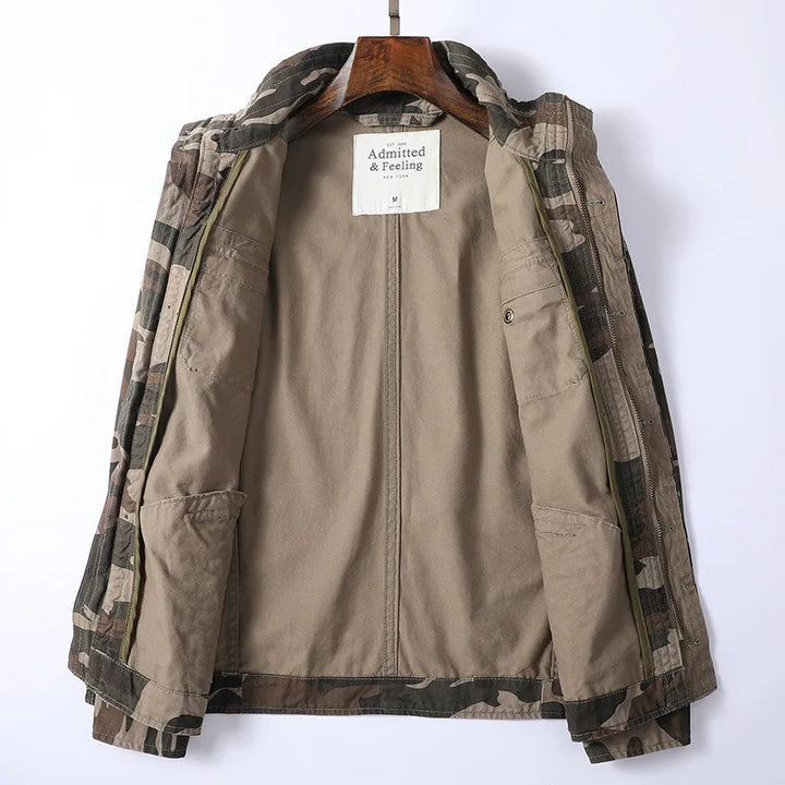 Men's Denim Utility Style Field Jacket