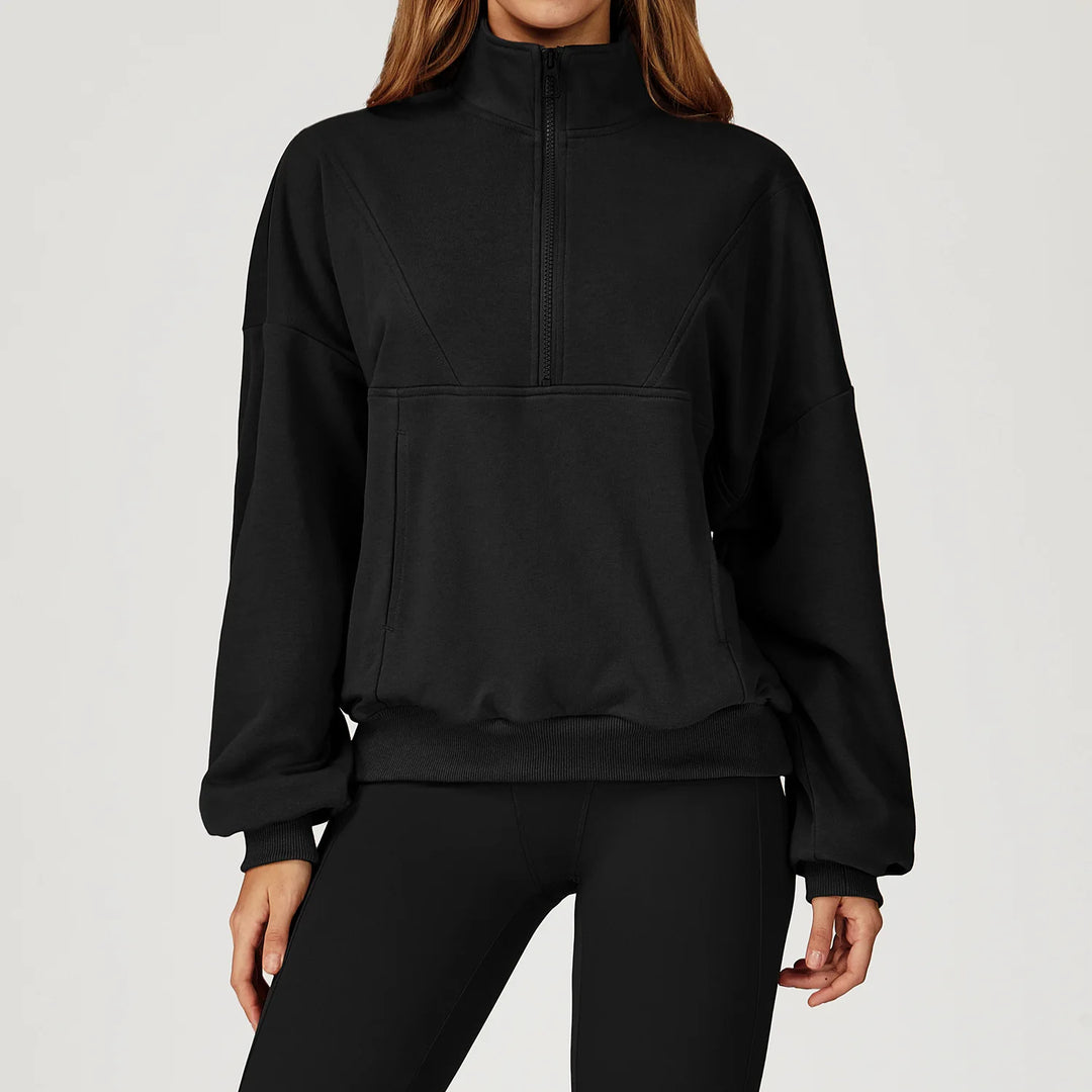 Women’s Half-Zip Long Sleeve Athletic Top