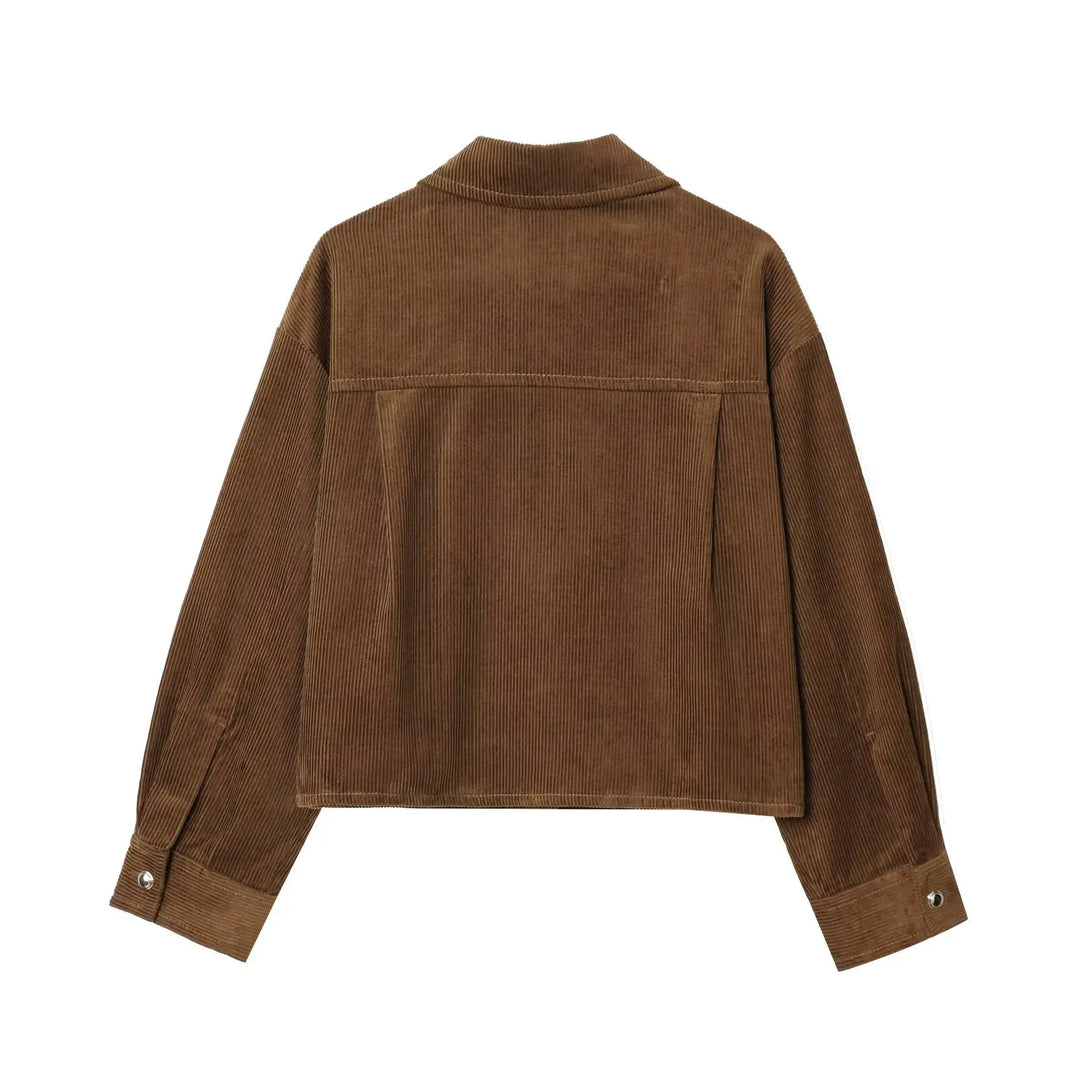 Women’s Cropped Corduroy Jacket - Heston Manor