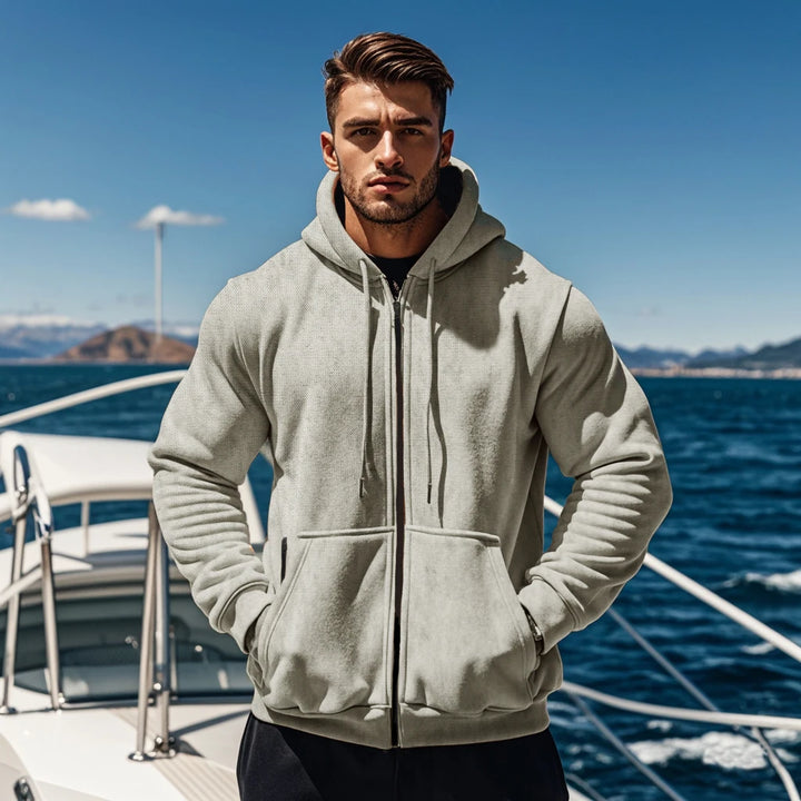 Men’s Zip-Up Hooded Sweatshirt