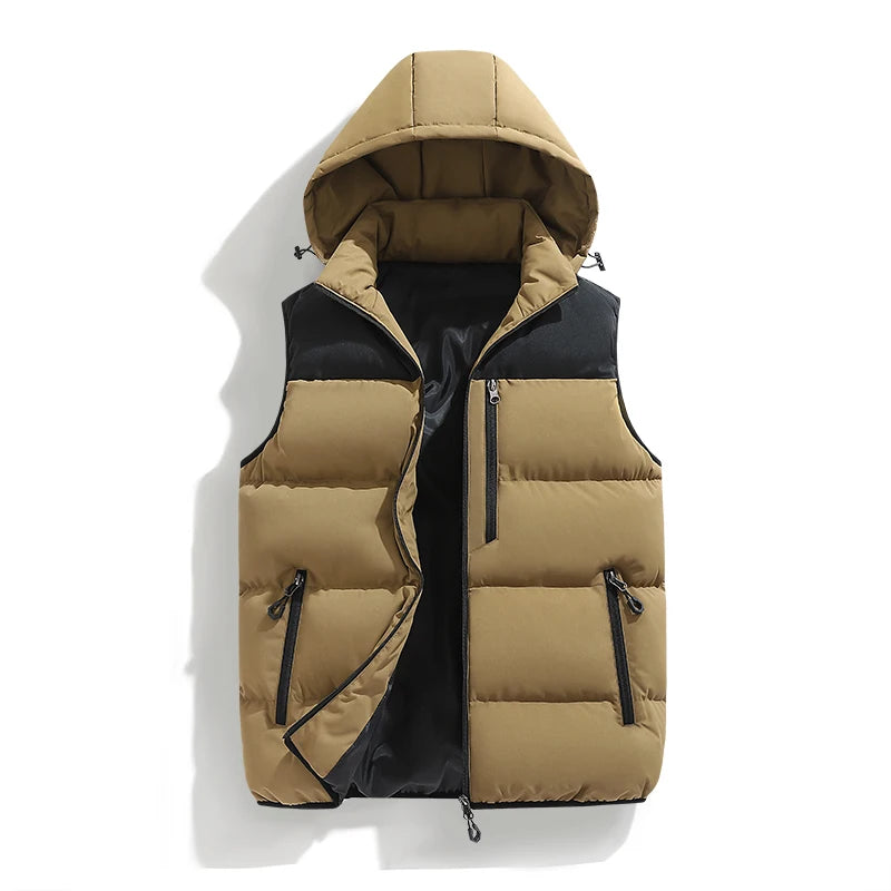 Men’s Hooded Puffer Vest - Heston Manor