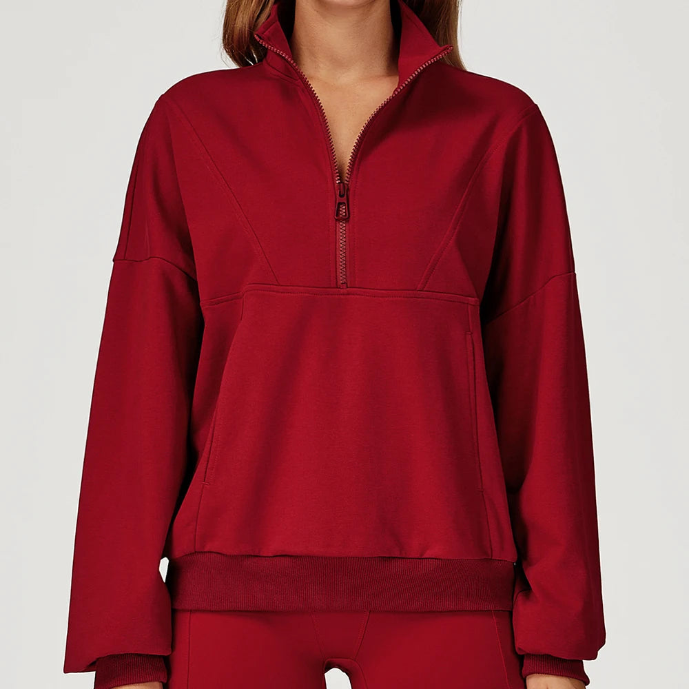 Women’s Half-Zip Long Sleeve Athletic Top