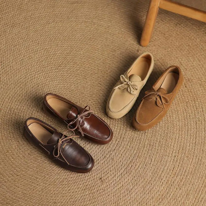 Women’s Suede Boat Shoes - Heston Manor