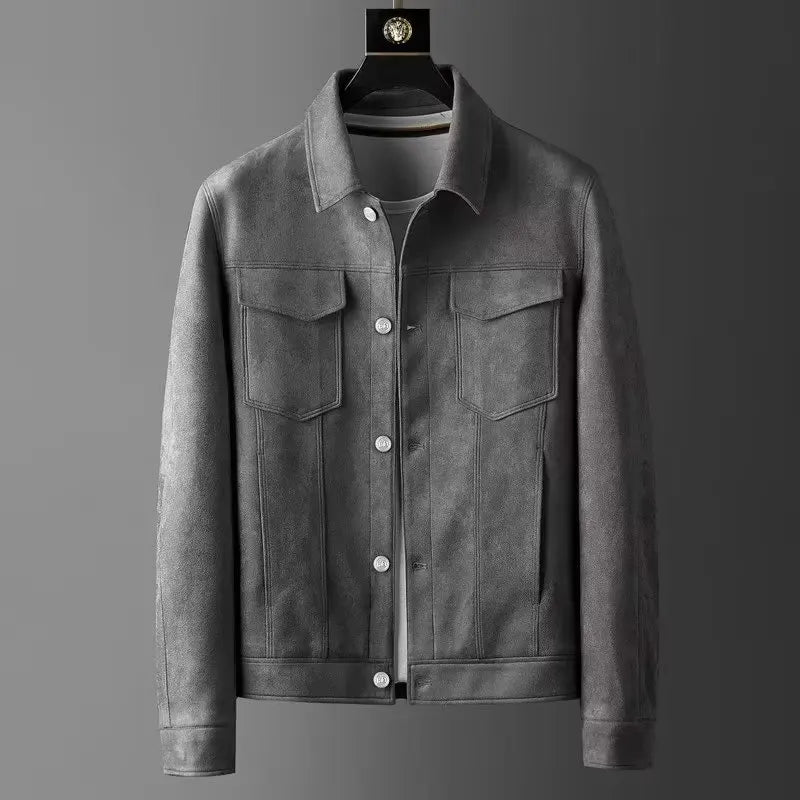 Men’s Soft-Texture Button Jacket