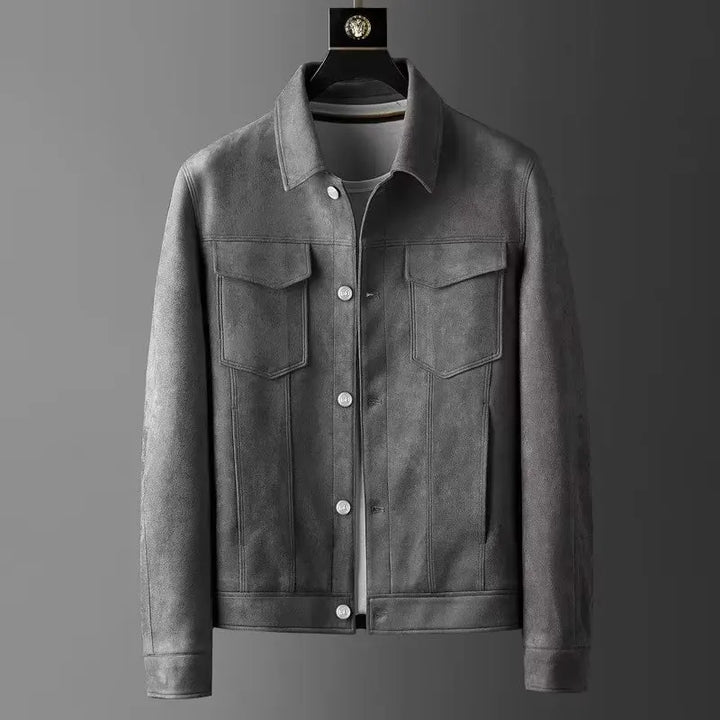Men’s Soft-Texture Button Jacket