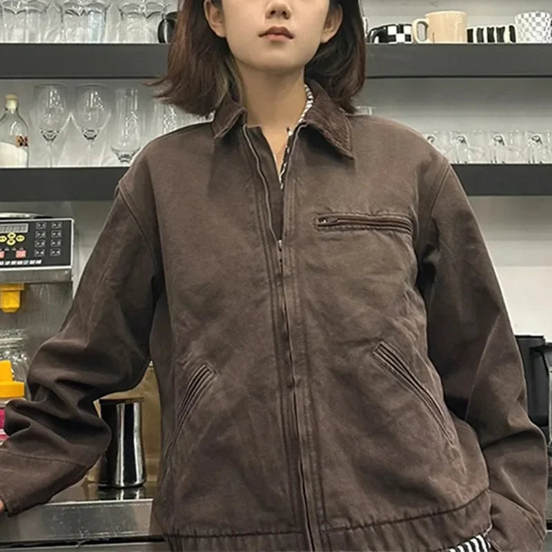 Women's Black Oversized Detroit Utility Jacket