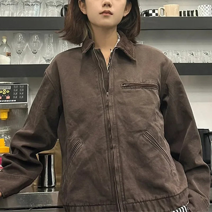 Women's Black Oversized Detroit Utility Jacket