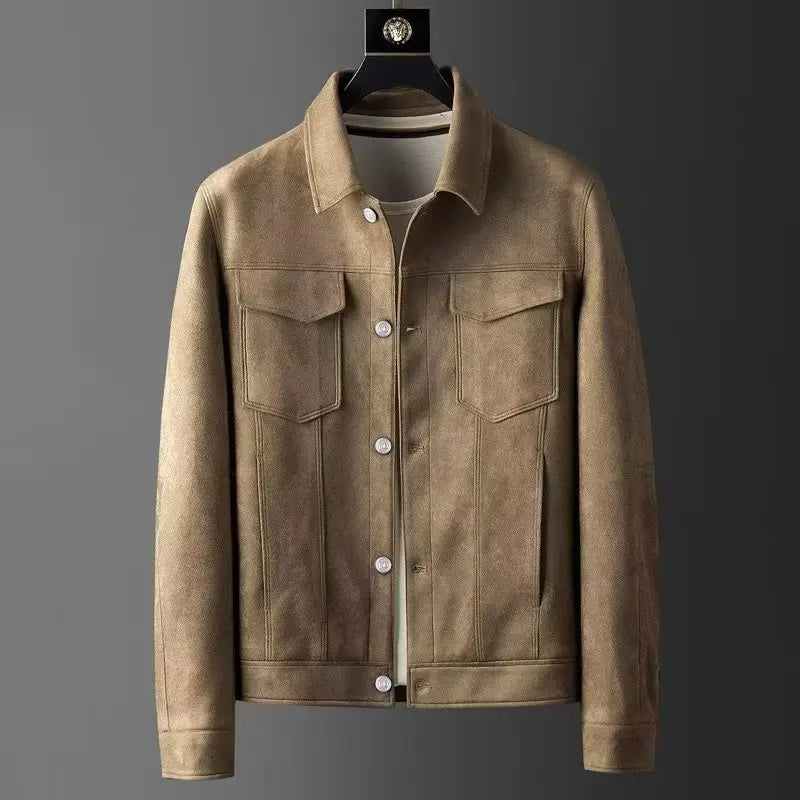 Men’s Soft-Texture Button Jacket