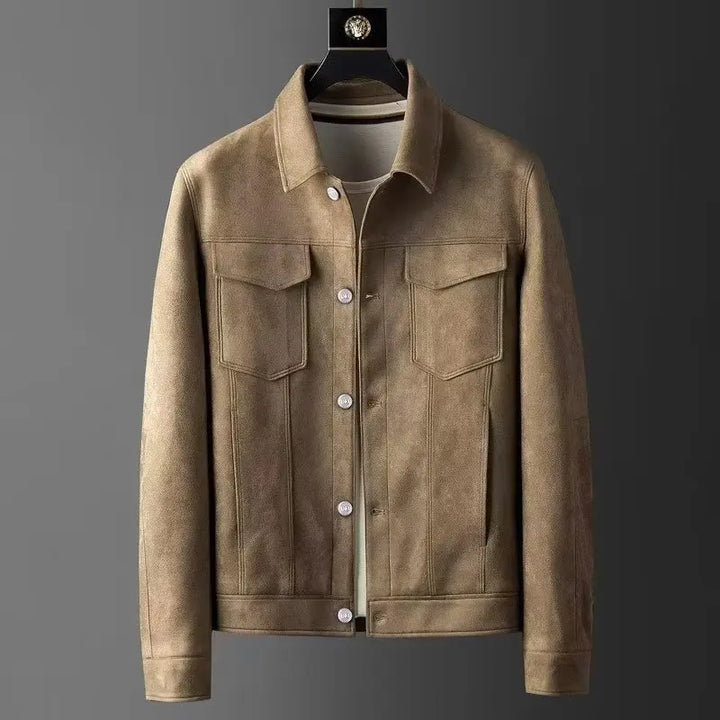 Men’s Soft-Texture Button Jacket