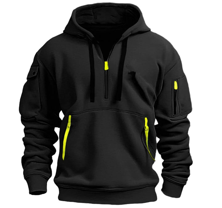 Men’s Utility Half-Zip Hooded Sweatshirt
