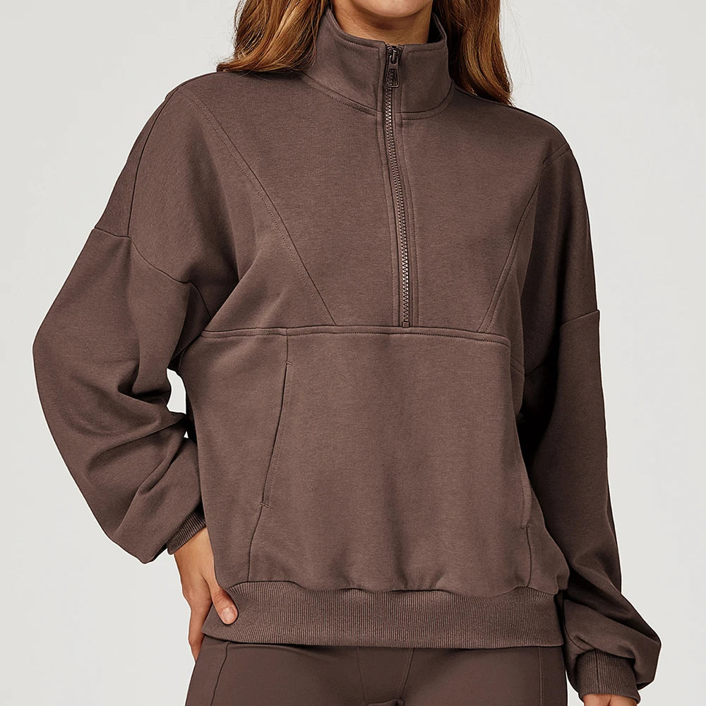 Women’s Half-Zip Long Sleeve Athletic Top