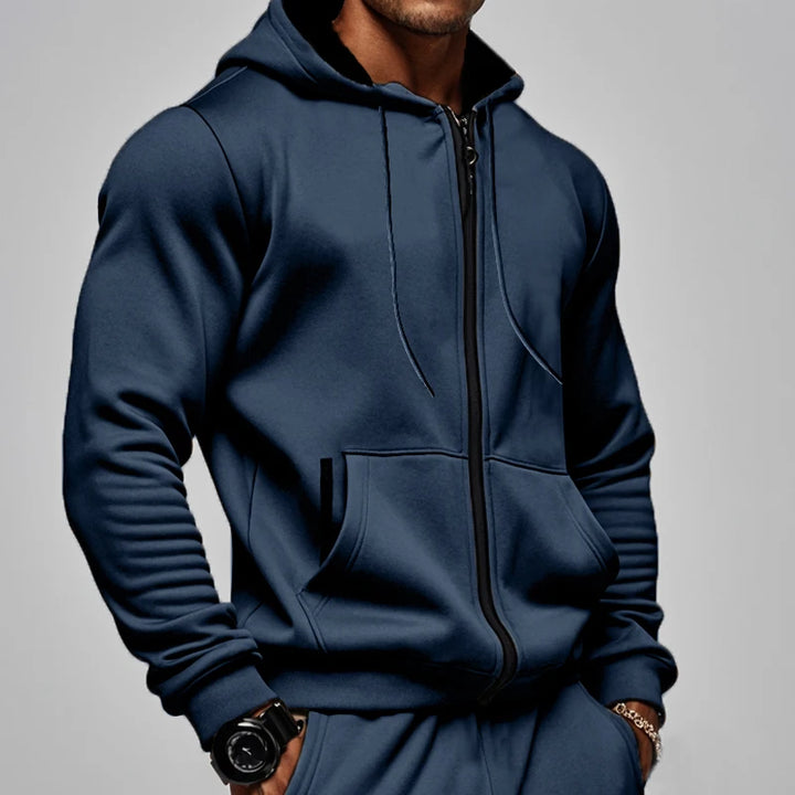 Men’s Zip-Up Hooded Sweatshirt