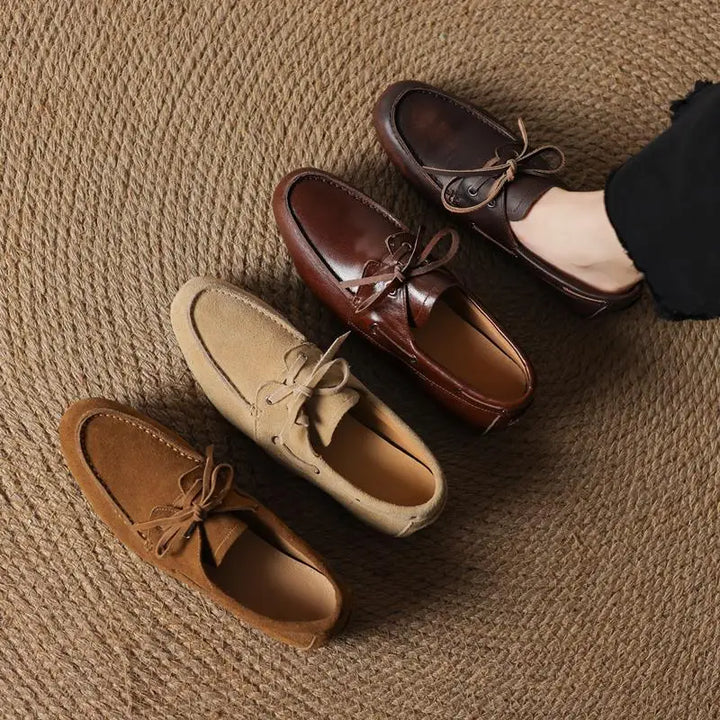 Women’s Suede Boat Shoes - Heston Manor
