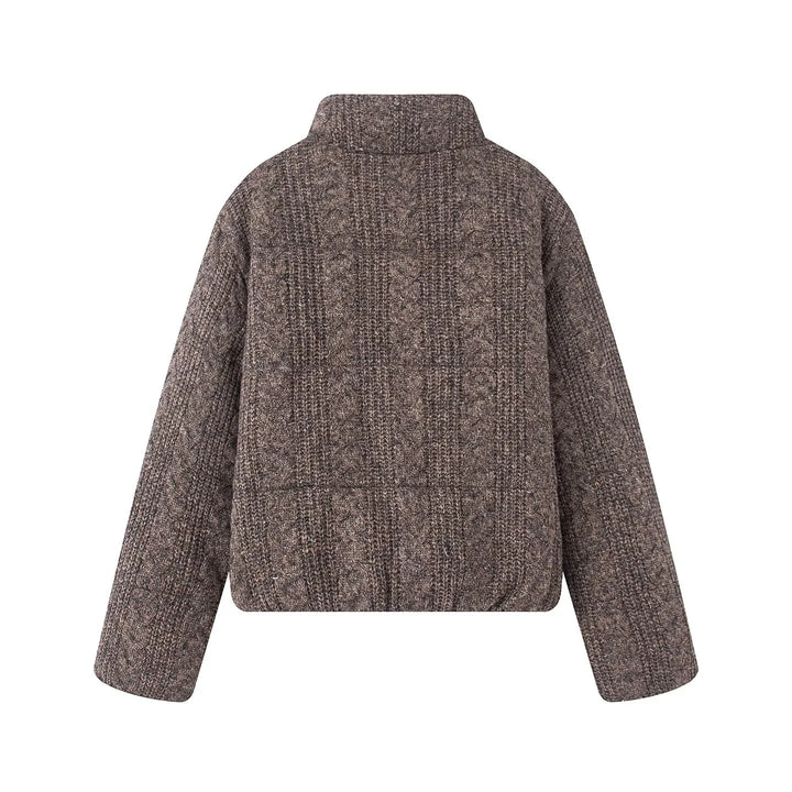 Women’s Textured Knit Zip Jacket