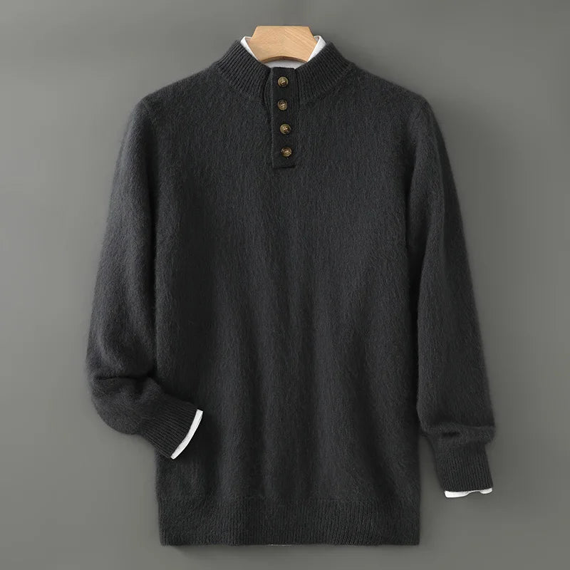 Men’s Mink Cashmere Sweater - Heston Manor
