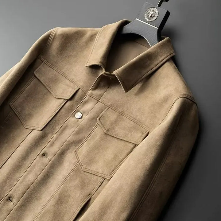 Men’s Soft-Texture Button Jacket
