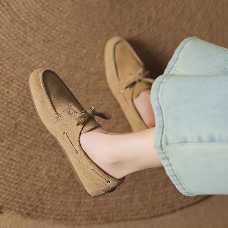 Women’s Suede Boat Shoes - Heston Manor