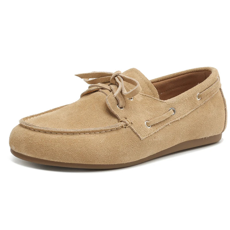 Women’s Suede Boat Shoes - Heston Manor