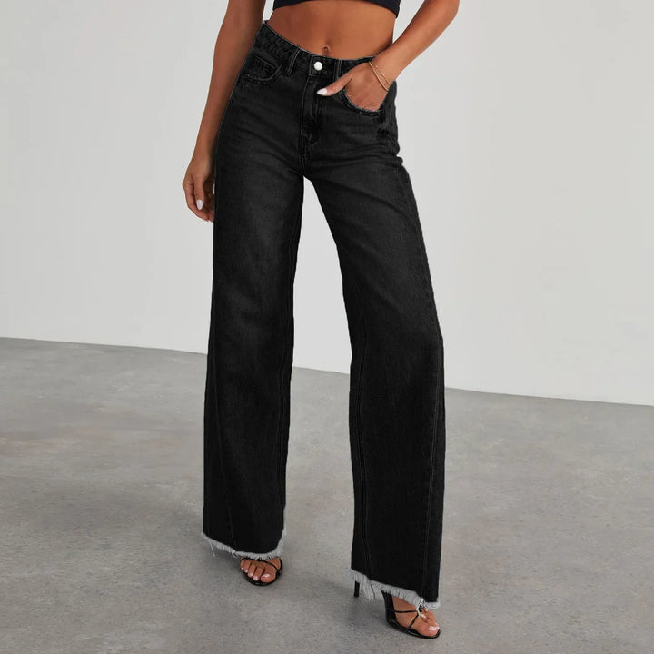 Frayed Hem Jeans - HESTON MANOR