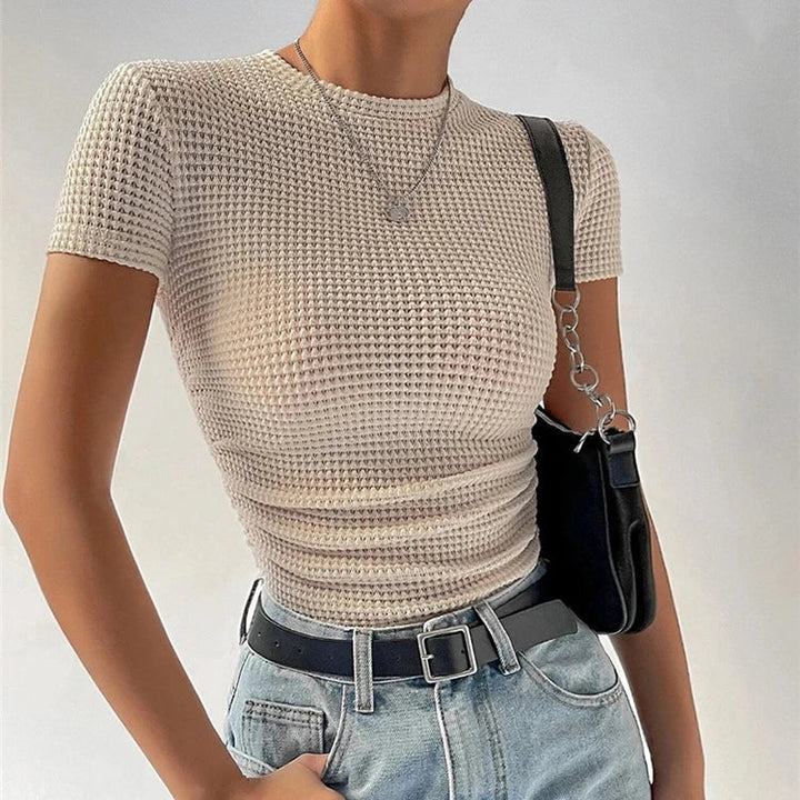 Waffle Knit Short Sleeve - HESTON MANOR