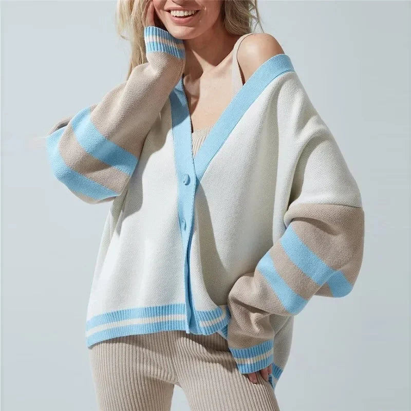 Cozy V-Neck Cardigan - HESTON MANOR